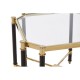 Earl Champagne And Black Side Table