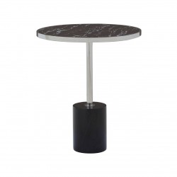 Adams Chrome and Marble Side Table 