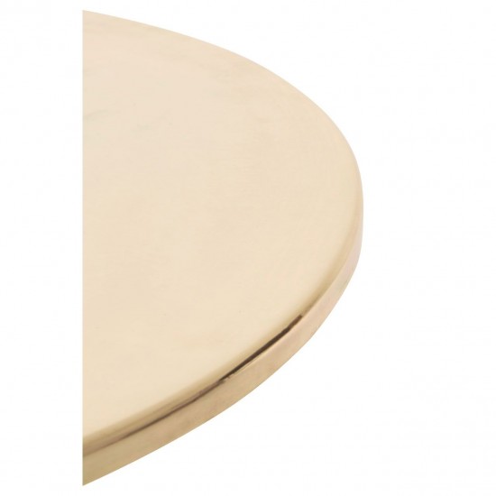 Adams Shiny Gold Side Table 