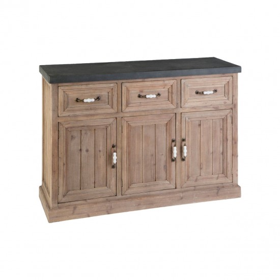 Tuscany Wood And Grey Sideboard