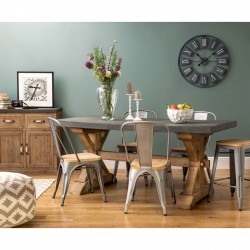 Tuscany Wood And Grey Sideboard