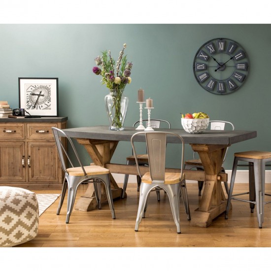 Tuscany Wood And Grey Sideboard