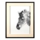 Nail Head Sculptured Zebra Wall Art 
