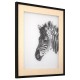 Nail Head Sculptured Zebra Wall Art 