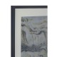 Abstract Silver and Green Framed Wall Art