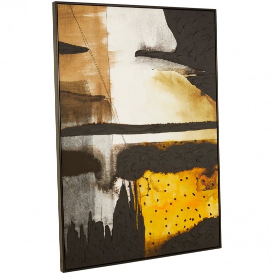 Aurora Black and Ochre Wall Art