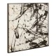 Aurora Black and White 'Jackson Pollock Style' Wall Art 