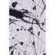 Aurora Black and White 'Jackson Pollock Style' Wall Art 