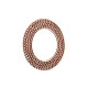 Moura Copper Finish Beaded Wall Mirror