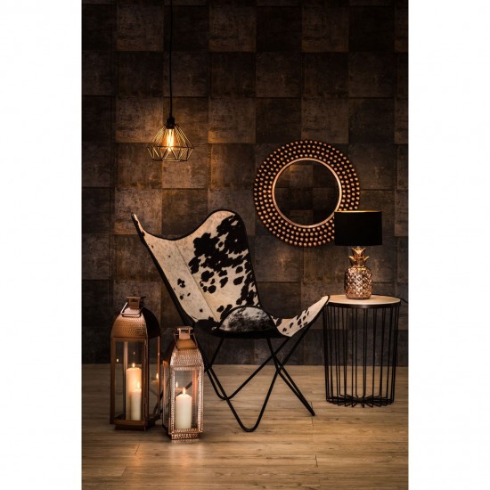 Moura Copper Finish Beaded Wall Mirror