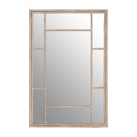 Titian Antique Silver Panelled Wall Mirror