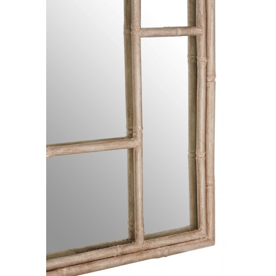 Titian Antique Silver Panelled Wall Mirror