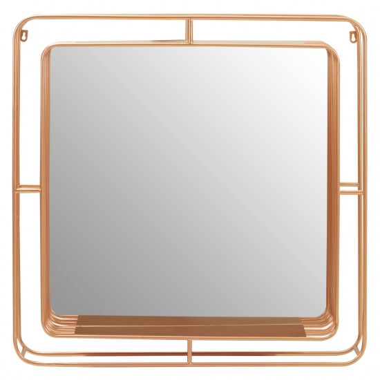 Ivy Champagne Rose Gold Wall Mirror