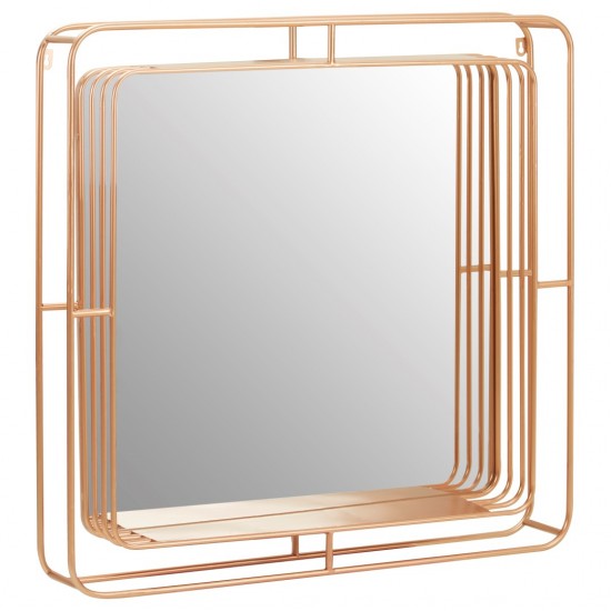 Ivy Champagne Rose Gold Wall Mirror