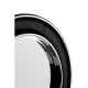 Lincoln Black Leather Wall Mirror