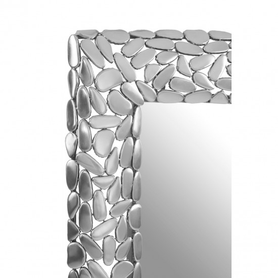 Moura Pebble Effect Rectangular Wall Mirror