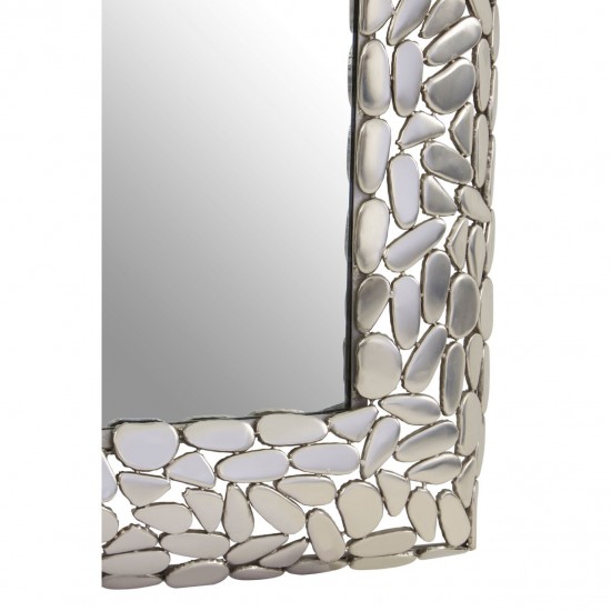 Moura Pebble Effect Rectangular Wall Mirror