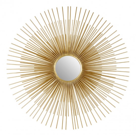 Solus Gold Finish Wall Mirror