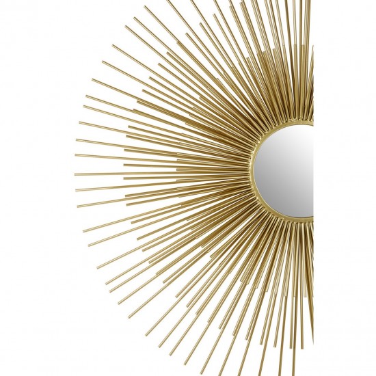 Solus Gold Finish Wall Mirror