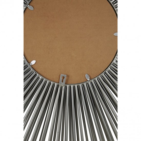 Solus Silver Finish Wall Mirror