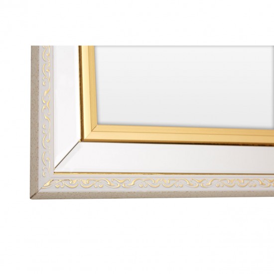 Double Frame Gold Finish Wall Mirror